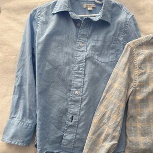 Crewcuts Boys Light Blue Casual Shirts x2